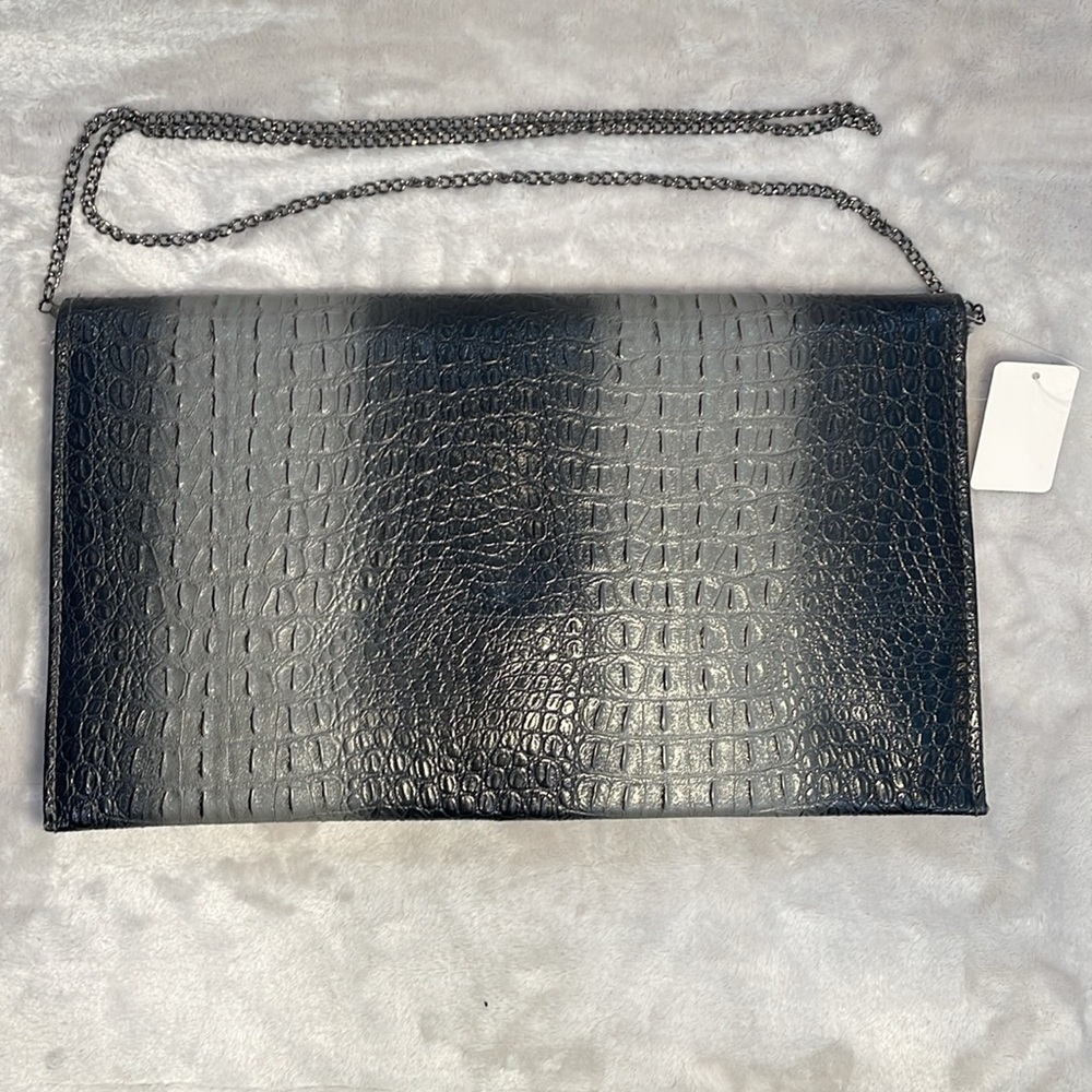 Skull clutch purse dark grey/grey - Picture 2 of 11
